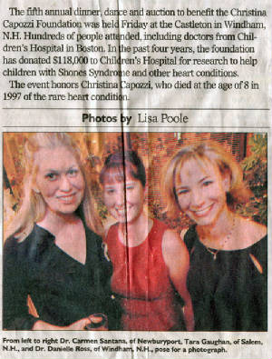 Christina Capozzi Foundation Fundraiser 2003